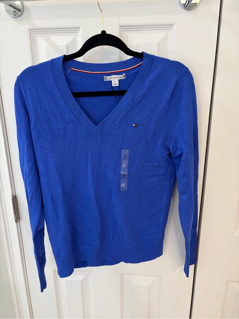 Tommy Hilfiger Royal Blue V-Neck Sweater